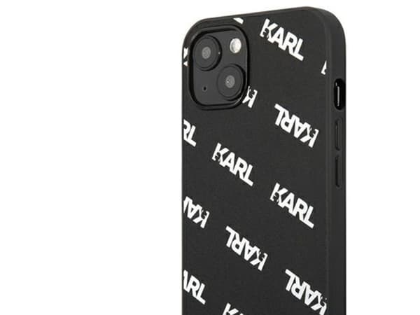 Karl Lagerfeld allover- etui til iPhone 13 mini - svart