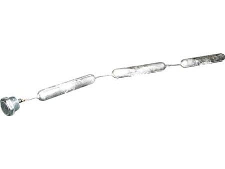 Fleks.anode 130x21,3mm 3 elem. - m. 3/4'' prop. Magnesium