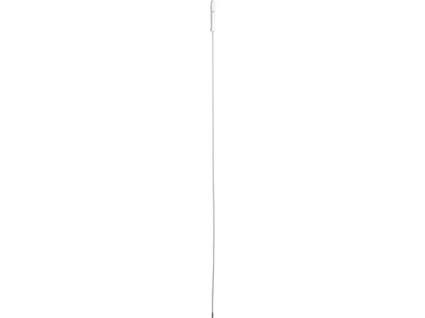 Skaft til rørrenser, Vikan, 150,5cm, Ø0,6cm, hvid, polyester/PP/rustfrit stål