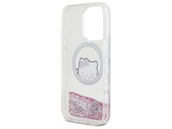 Hello Kitty Liquid Glitter Sweet Kitty Bows MagSafe-deksel for iPhone 16 Pro - hvit