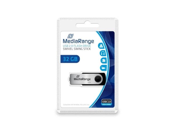 MediaRange USB Flexi-Drive - USB-flashstasjon - 32 GB - USB 2.0