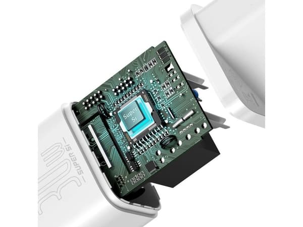 Baseus Super Si Hurtiglader 1C 30W Vegglader (hvit)