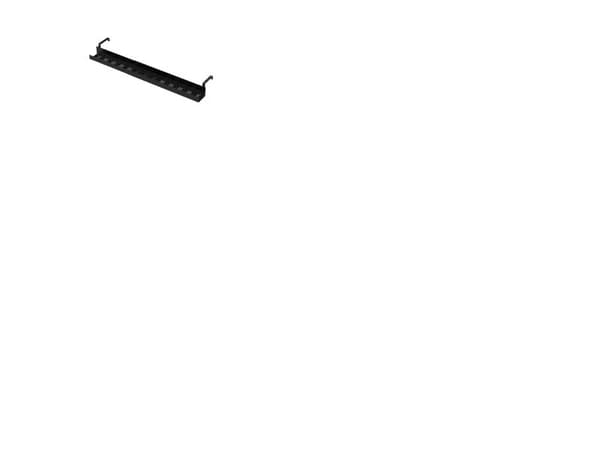 Kabelbakke Slim justerbar Sort