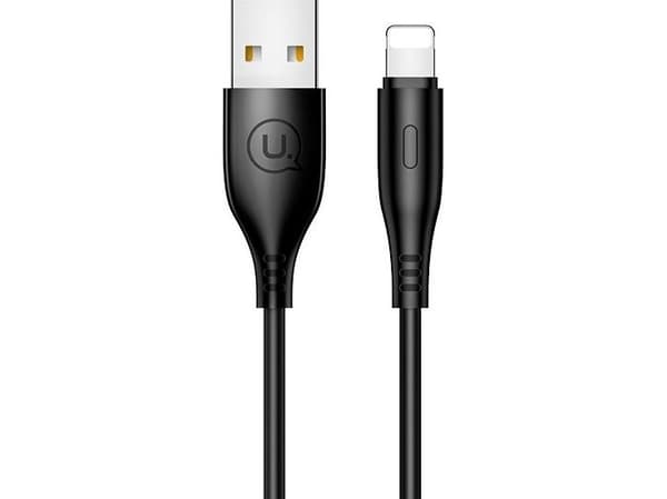 Usams USB-A - Lightning USB-kaapeli 1 m musta (SJ266USB01)
