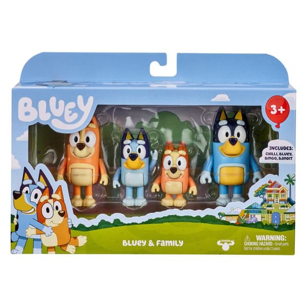 Bluey Figures 4 pk, S1, 2 assort.