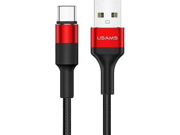 USB-kaapeli Usams USB-A - USB-C 1,2 m Czarny (SJ221TC02)