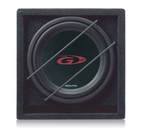 Alpine 12" subwoofer i Kabinet 4 ohm