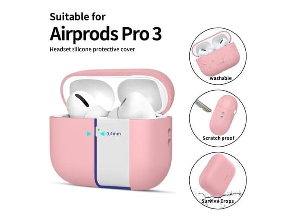 TECH-PROTECT SILICONE APPLE AIRPODS PRO 3 DUSTY PINK