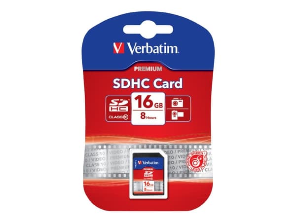 Verbatim - Flash-minneskort - 16 GB - Class 10 - SDHC