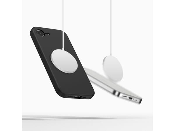 Tech-Protect silikondeksel med MagSafe for iPhone 16e / 17e - svart