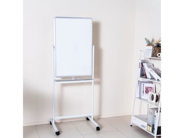 Whiteboard Dubbelsidig Mobil 60x90 cm