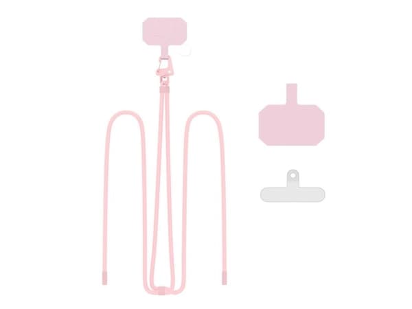 Tech-Protect TECH-PROTECT C5S stropp ROPE CROSSBODY STRAP baby pink