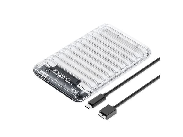 Orico 2139U3-V1 2,5" HDD/SSD USB Micro-B 5Gb/s diskstasjon - transparent