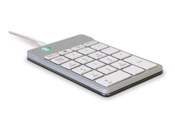 R-Go Numeric keyboard Compact break - Tastegruppe - USB-C, USB - hvit