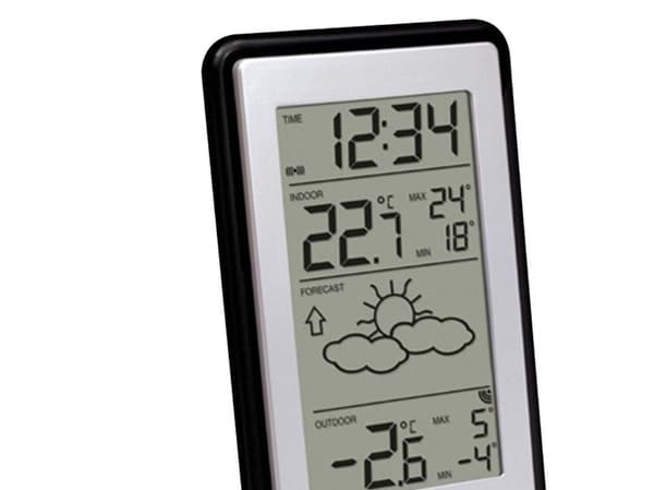 Techno Line WS 9130-IT - Väderstation - svart, silver