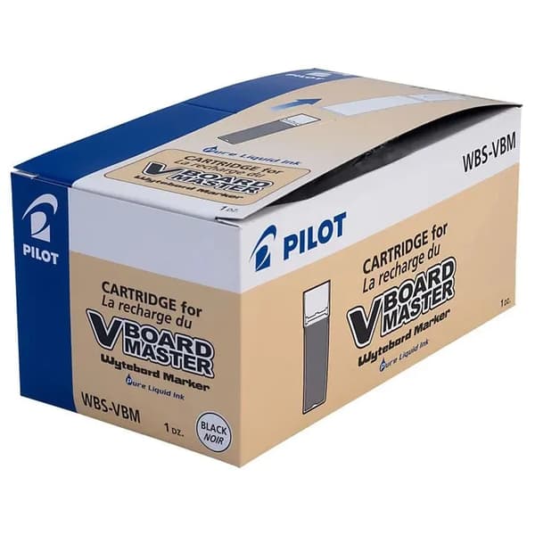 Refill Pilot V Board Master sort - (12 stk.)