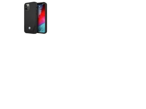 BMW lær perforert deksel for iPhone 12 / iPhone 12 Pro - svart
