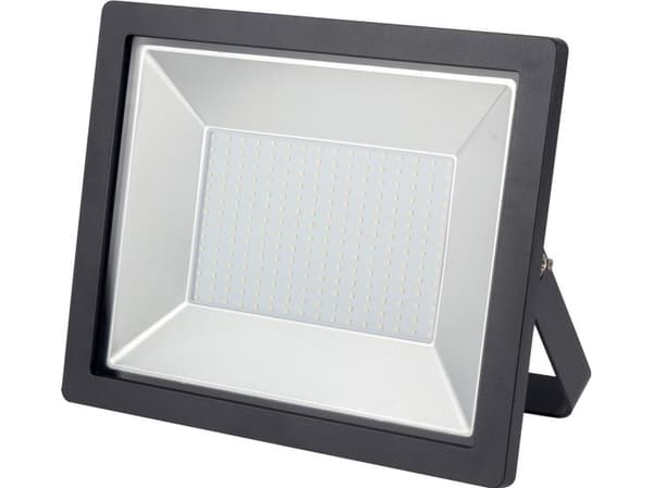 FOX FLOODLIGHT 200W 20000LM 4000K IP65 SORT, med 1m. kabel