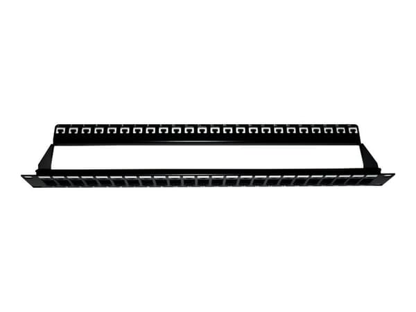 LinkIT - Koblingspanel - svart - 1U - 19" - 24 porter