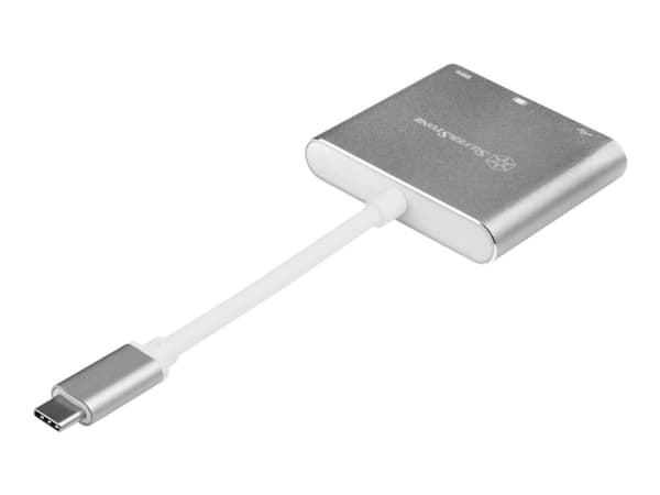 SilverStone EP08 - Ekstern videoadapter - USB-C 3.1 - HDMI - koksgrå