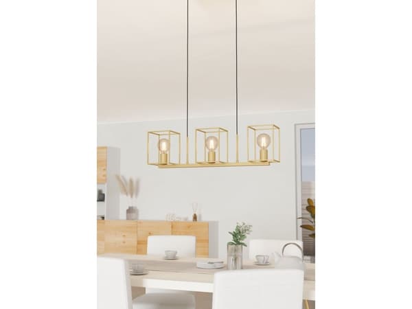 EGLO CUMIOLE langbord 3L E27 gullfarget