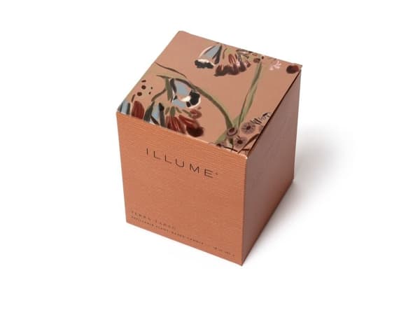 ILLUME Terra Tabac Box Glasljus, Brun,