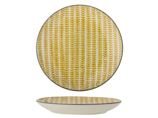 Bloomingville CREATIVE COLLECTION Maple tallrik, gul, stengods