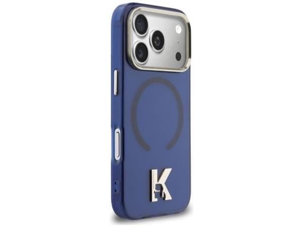 Karl Lagerfeld IML K Head Logo MagSafe-deksel til iPhone 17 Pro Max - blå