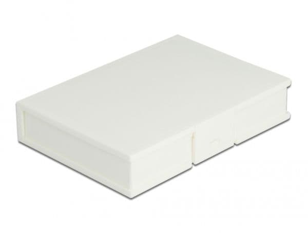 Delock - Beskyttelsesboks for harddisk - kapasitet: 1 harddiskstasjon (3,5") - hvit
