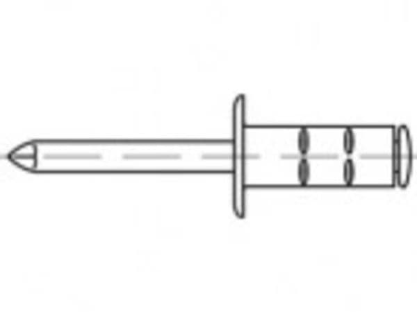 TOOLCRAFT TO-5380578 Blindnitter 4,8 mm Rustfrit stål 500 stk