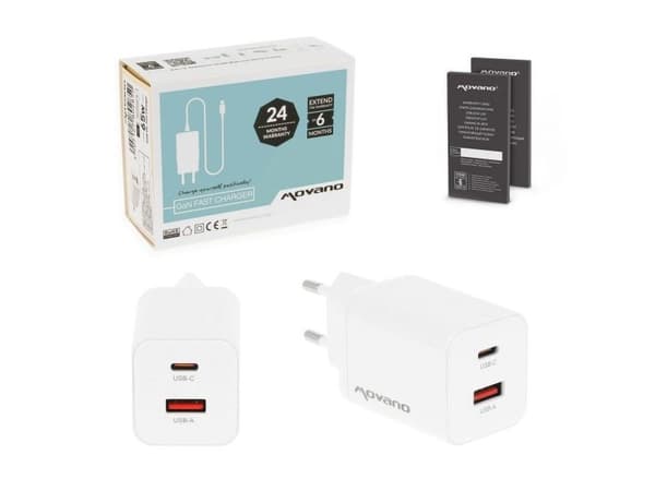 Charger GaN 45W white