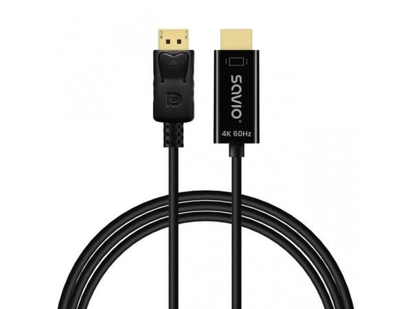 Savio CL-189 DisplayPort til HDMI 4K 60 Hz