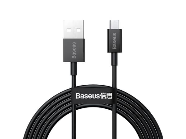 Baseus Superior, 2 m, USB A, Micro-USB A, USB 2.0, 0,48 Gbit/s, valkoinen