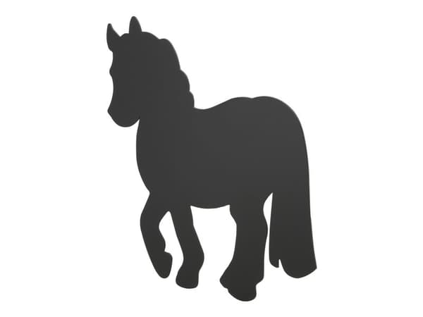 Securit® silhuet Hest vægtavle i sort