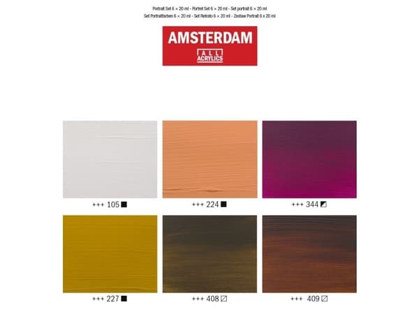 Amsterdam Standard Series akrylfärgsportättset | 6 st