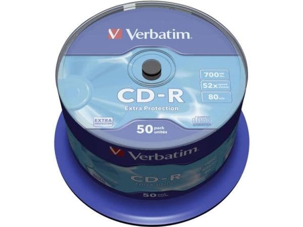 Verbatim - 50 x CD-R - 700 MB (80min) 52x - spindel