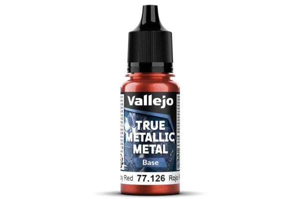 Vallejo 77.126 True Metallic Base Ruby Red, 18 ml