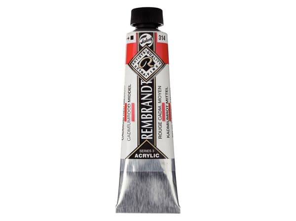 Rembrandt akrylfärg tub Cadmium Red Medium 314