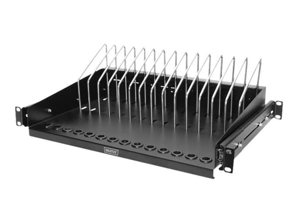 Digitus DN-97665 - Rackhylde - sort, RAL 9005 - 1U - 19"