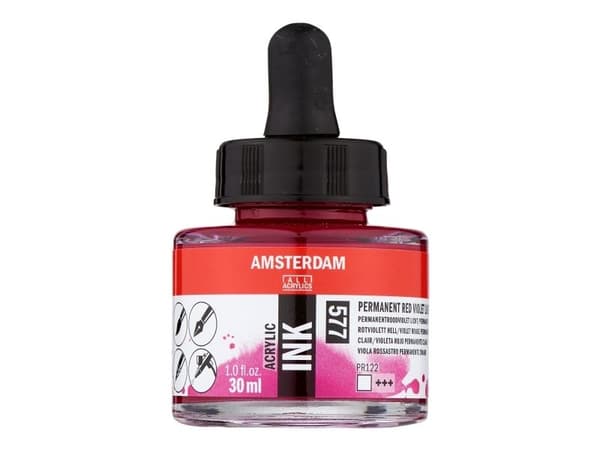 Amsterdam Acrylic Ink Bottle Permanent Red Violet Light 577