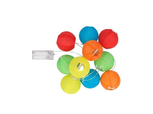 Ris papperslampa ljusslinga