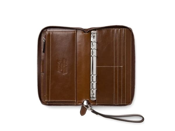 Filofax Malden systemkalender Personal Compact Zip ockra