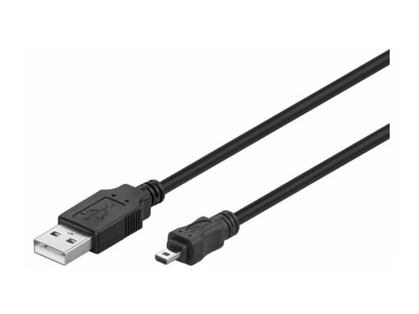 MicroConnect USB 2.0 - USB-kaapeli - 8-pinninen mini-USB (han) til USB (han) - 1,8 m