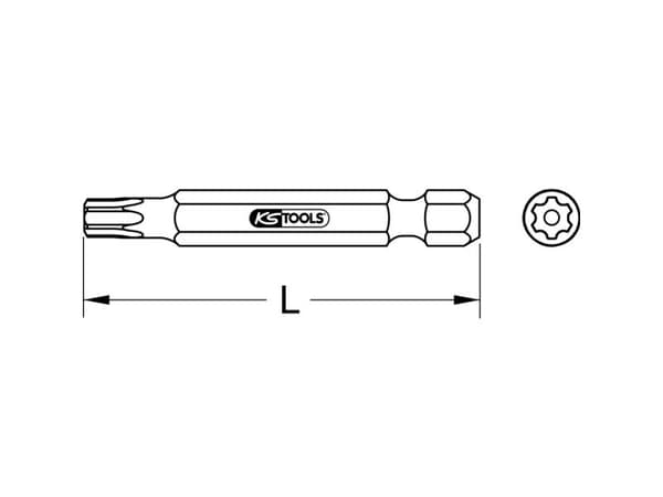 KS Tools 911.8372 9118372 Torx-bitti 1 kpl