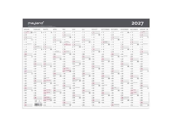 Skrivbordskalender Modern A3 1x13 mån. 2027