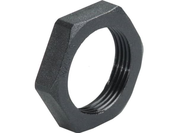 Mutteri M16x1,5, polyamidi, musta