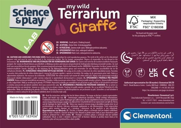 Clementoni mini terrarium giraff