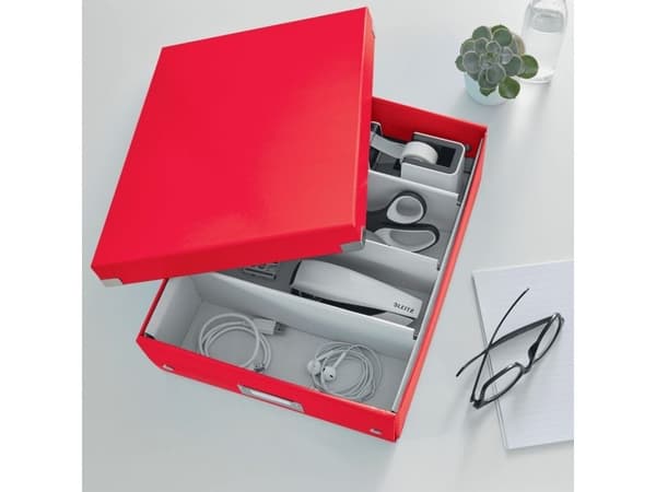 Organisaatiolaatikko Leitz Click & Store WOW Medium Red