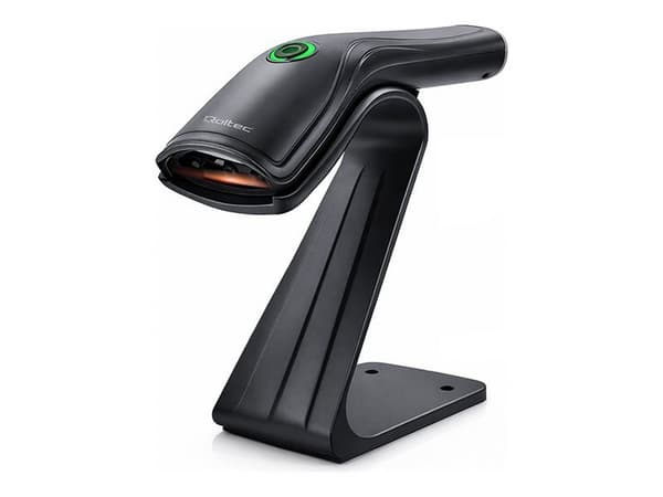 Qoltec viivakoodiskanneri + skanneriteline | 1D | USB