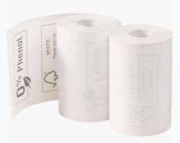 Exacompta 40761E, 55 g/m ^, Vit, 4 cm, papper, 57 mm, 18 m